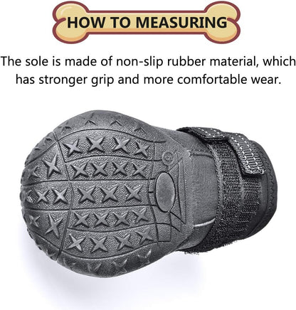 Waterproof Dog Boots Anti Slip Paw Protection Shoes