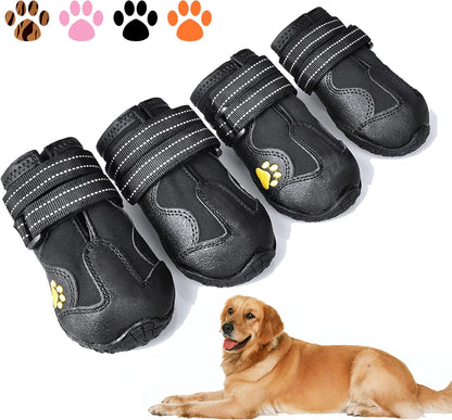 Waterproof Dog Boots Anti Slip Paw Protection Shoes
