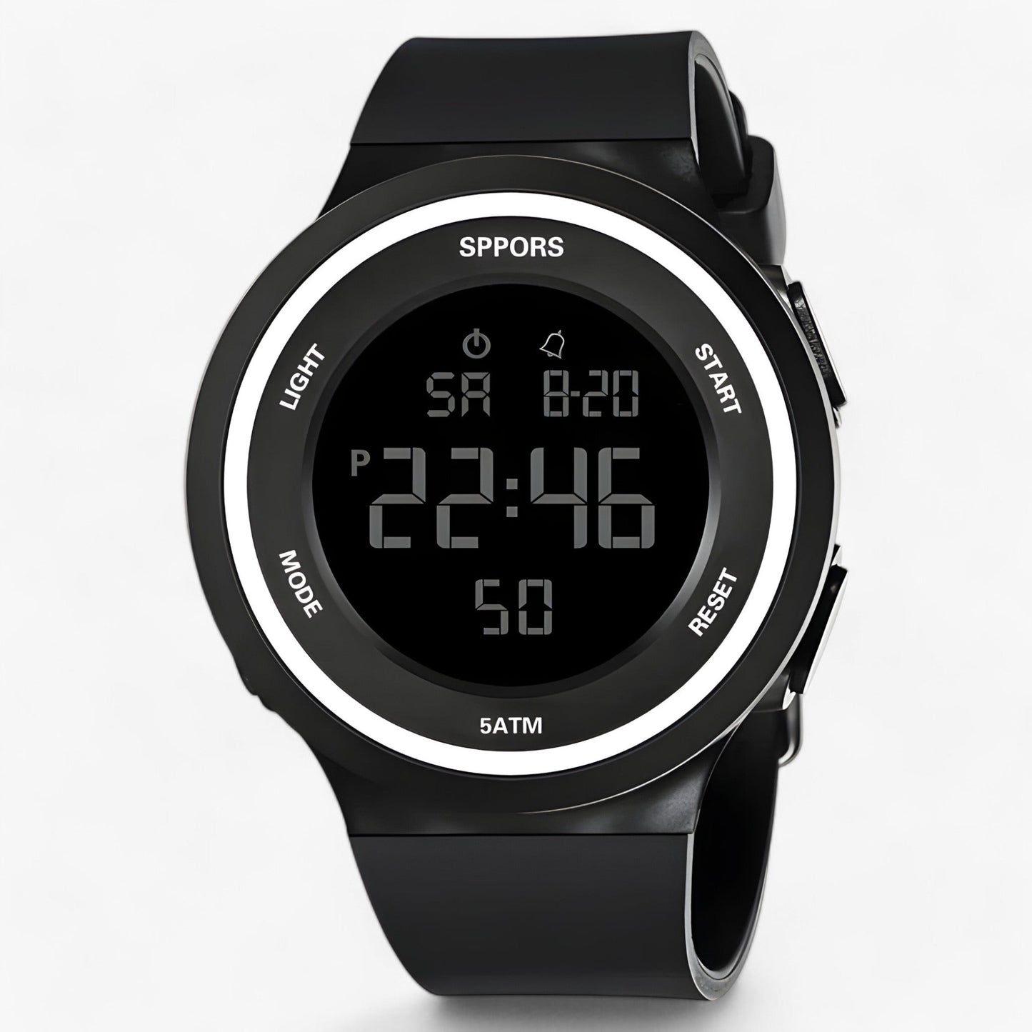 Waterproof LED Sports Watch with Alarm Function