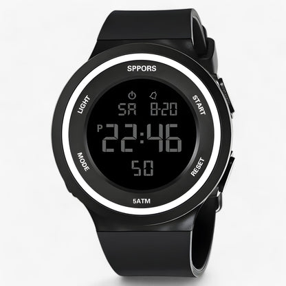 Waterproof LED Sports Watch with Alarm Function