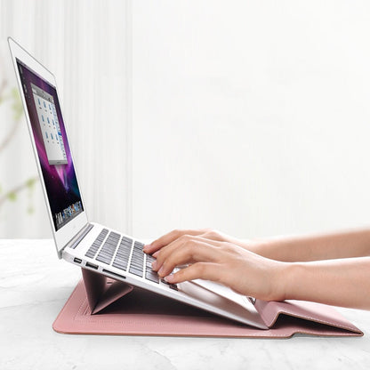 Waterproof Laptop Sleeve Shockproof PU Leather Laptop Case