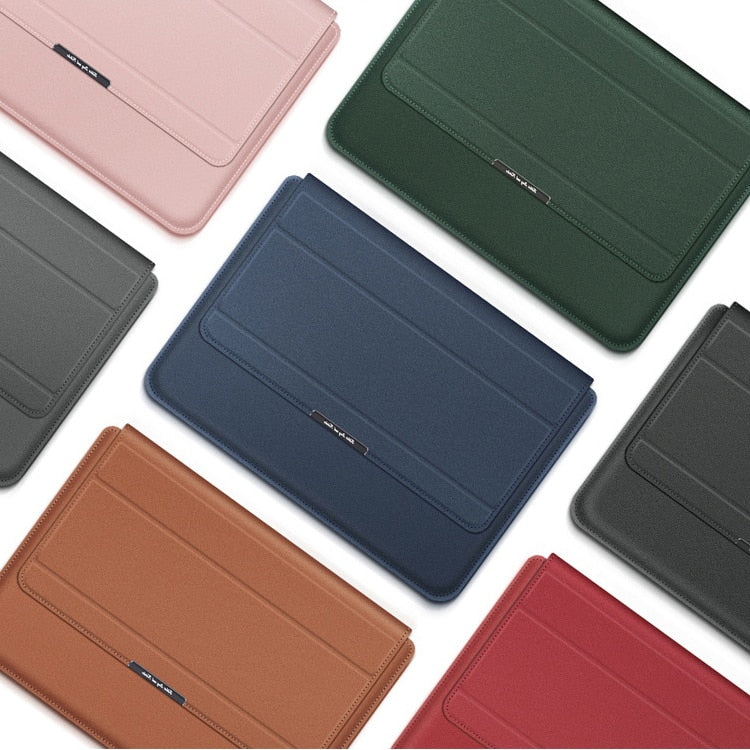 Waterproof Laptop Sleeve Shockproof PU Leather Laptop Case