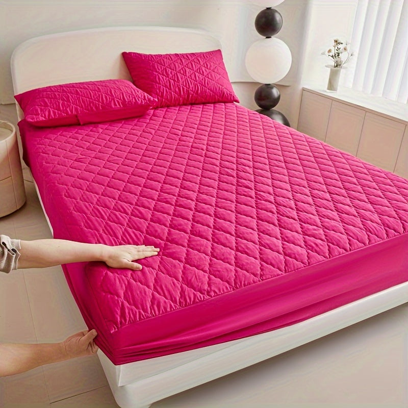 Waterproof Quilted Mattress Protector Soft Breathable Bed Cover