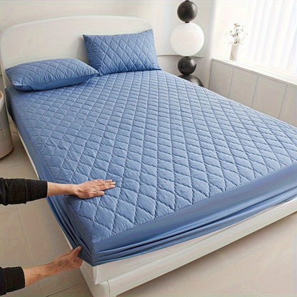 Waterproof Quilted Mattress Protector Soft Breathable Bed Cover