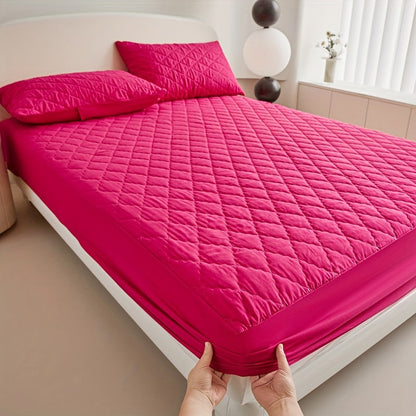 Waterproof Quilted Mattress Protector Soft Breathable Bed Cover