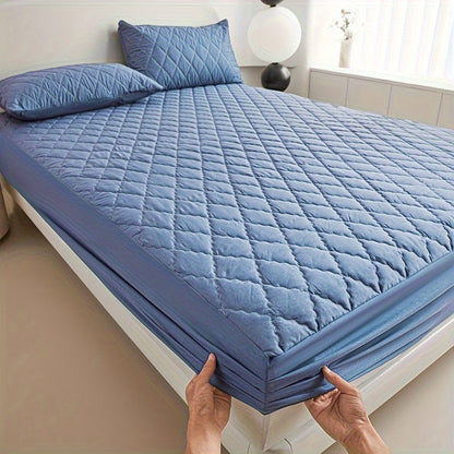 Waterproof Quilted Mattress Protector Soft Breathable Bed Cover