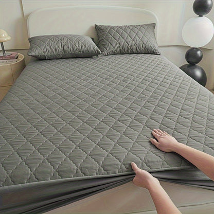 Waterproof Quilted Mattress Protector Soft Breathable Bed Cover