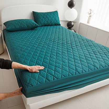 Waterproof Quilted Mattress Protector Soft Breathable Bed Cover