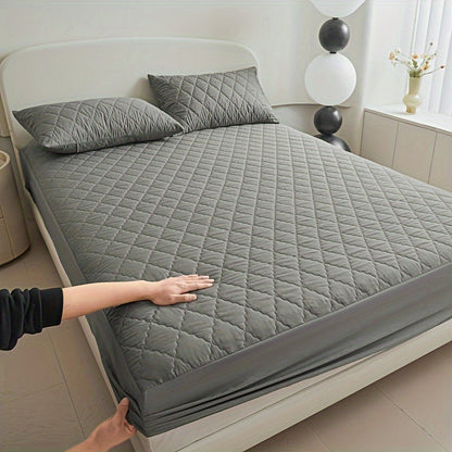 Waterproof Quilted Mattress Protector Soft Breathable Bed Cover