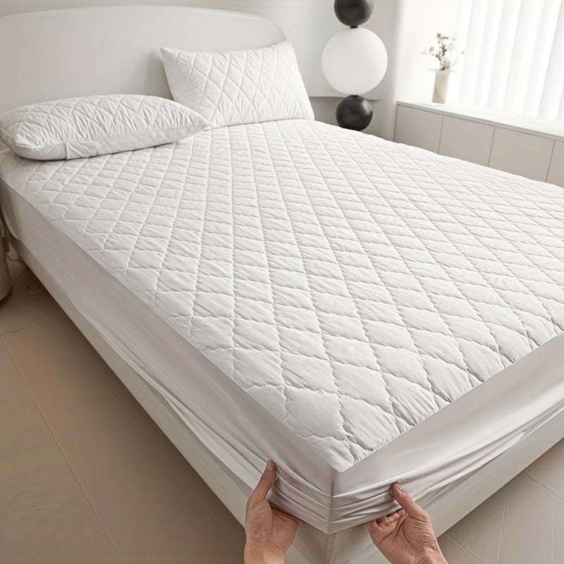 Waterproof Quilted Mattress Protector Soft Breathable Bed Cover