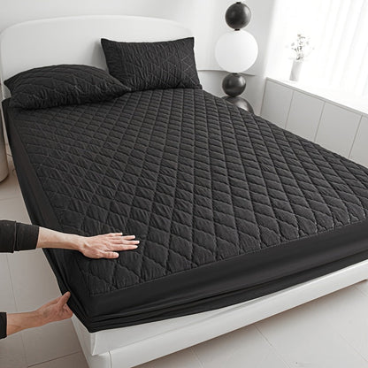 Waterproof Quilted Mattress Protector Soft Breathable Bed Cover