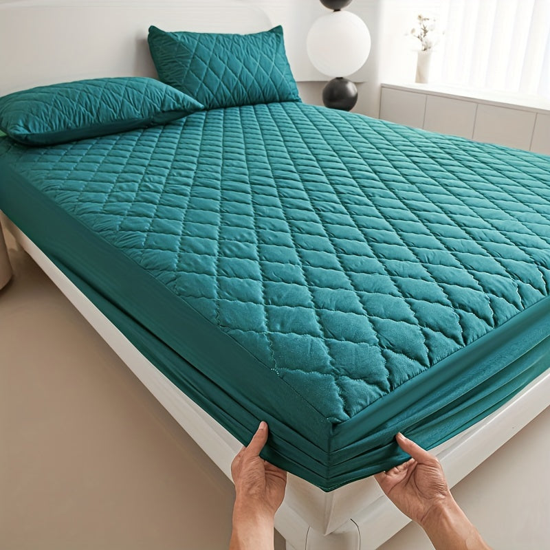 Waterproof Quilted Mattress Protector Soft Breathable Bed Cover
