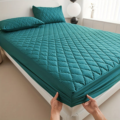Waterproof Quilted Mattress Protector Soft Breathable Bed Cover