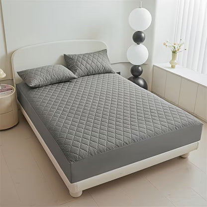 Waterproof Quilted Mattress Protector Soft Breathable Bed Cover
