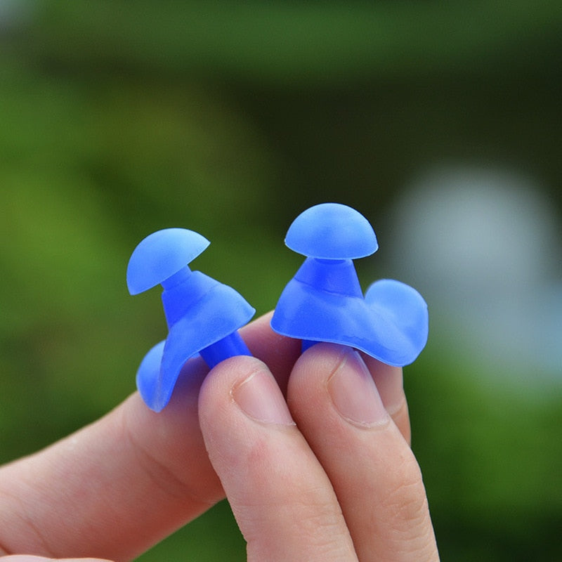 Waterproof Silicone Swim Ear Plugs Ergonomic Swimming Ear Protection Comfortable Reusable Earbuds