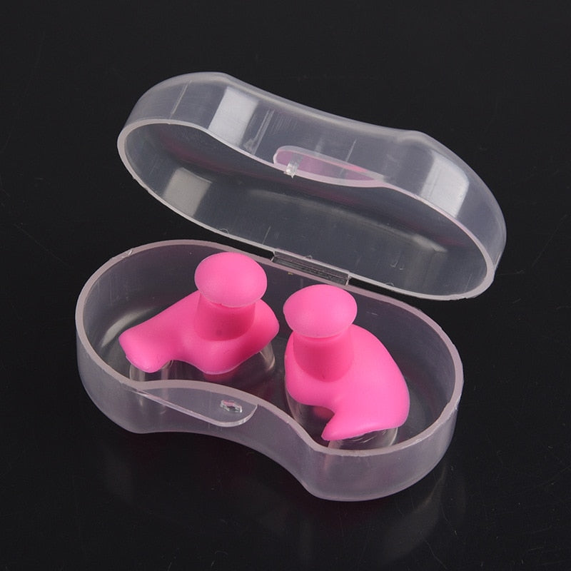 Waterproof Silicone Swim Ear Plugs Ergonomic Swimming Ear Protection Comfortable Reusable Earbuds