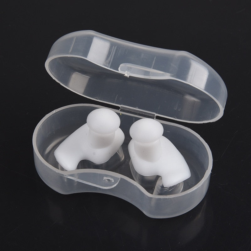 Waterproof Silicone Swim Ear Plugs Ergonomic Swimming Ear Protection Comfortable Reusable Earbuds