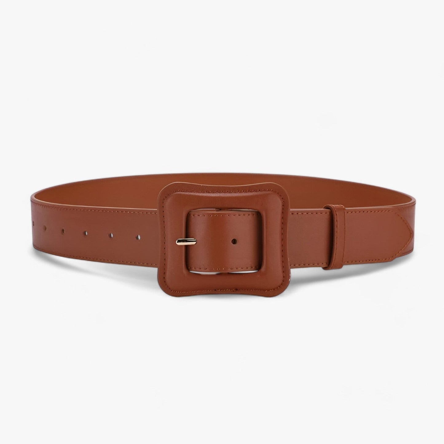 Wide Vintage Leather Waist Belt Adjustable Fashion Dress Belt