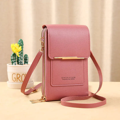 Womens Anti Theft Crossbody Bag RFID Blocking Waterproof Phone Compartment