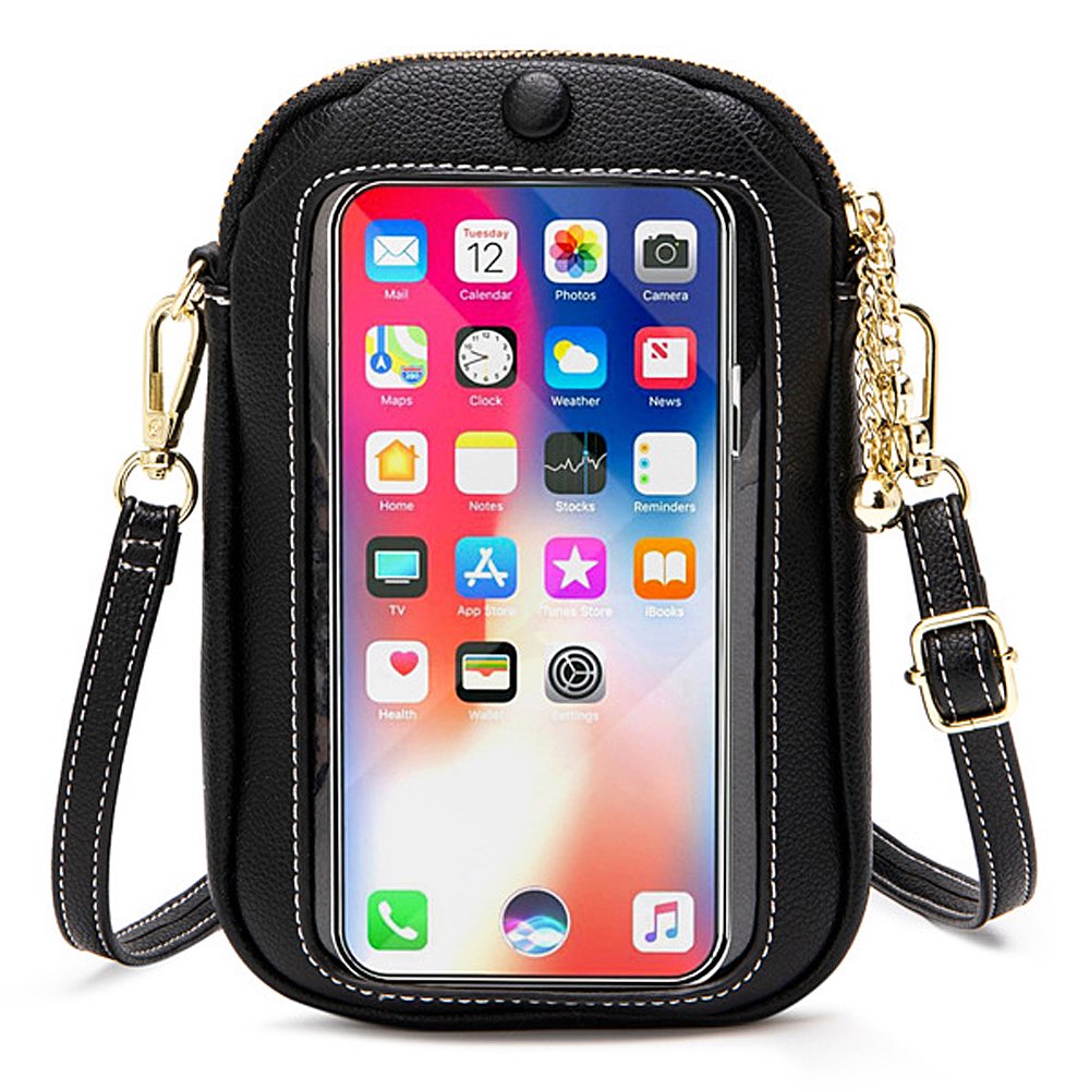 Womens Anti Theft Crossbody Bag RFID Blocking Waterproof Phone Compartment