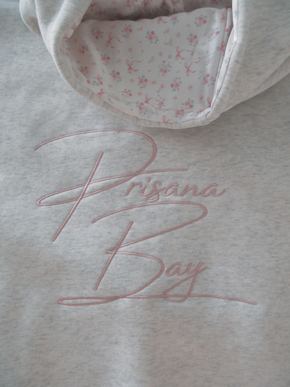 Womens Bow Hoodie Casual Oversized Pullover Soft Warm Sweatshirt Pink