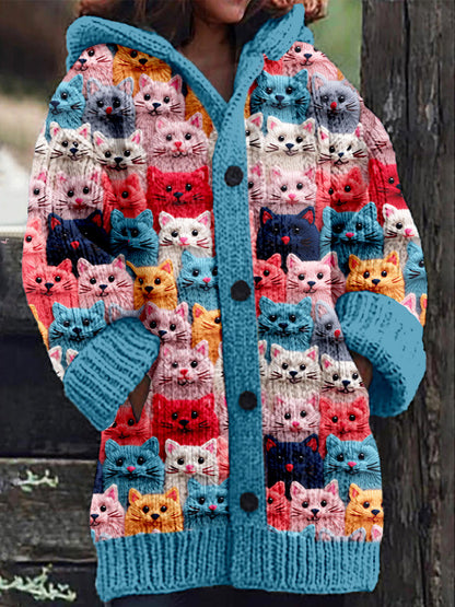 Womens Cozy Cardigan Sweater Casual Loose Knit Warm Outfit Layer