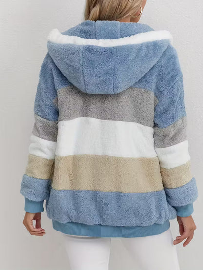 Women's Fluffy Teddy Fleece Jacket Zippered Cozy Vest