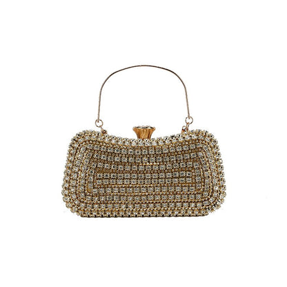 Women's Geometric Pattern Clutch Bag Compact Structured Evening Purse