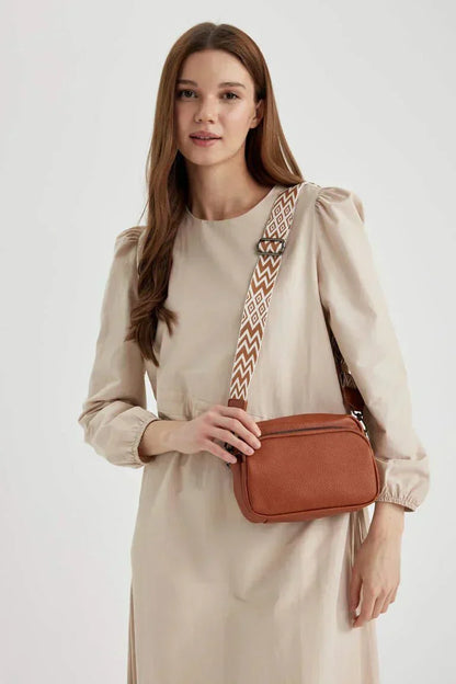 Women's Leather Shoulder Bag Crossbody Handbag Large Capacity Adjustable Strap