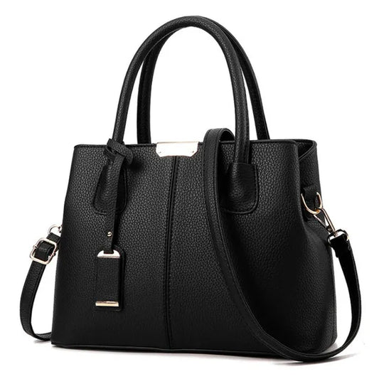 Plaid PU Leather Shoulder Handbag for Women