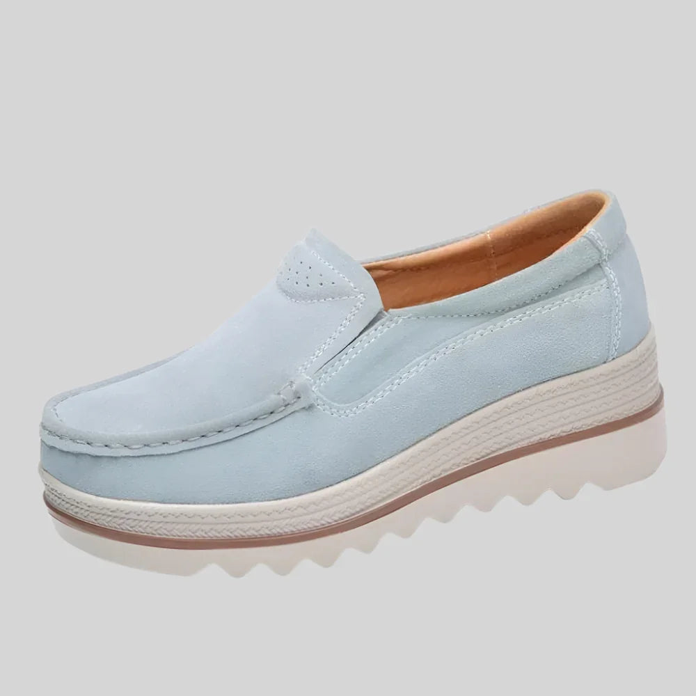 Women's Platform Slip On Shoes Comfortable Casual Loafers