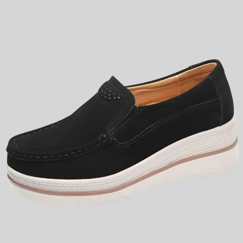 Women's Platform Slip On Shoes Comfortable Casual Loafers