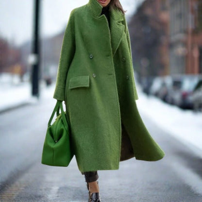 Womens Winter Coat Tailored Fit Warm Wool Blend Jacket