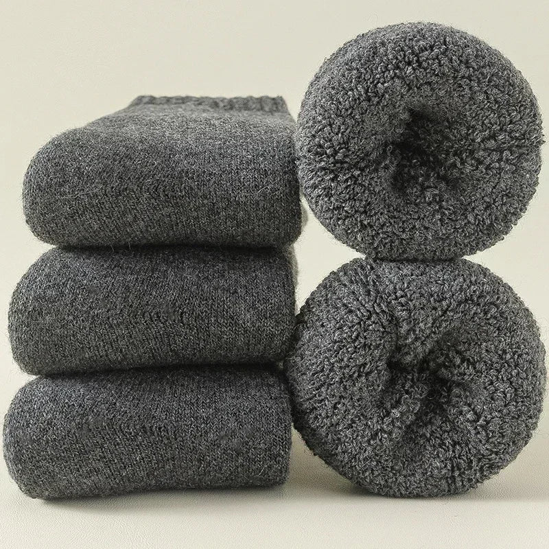 Wool Blend Socks Warm Breathable Thermal Winter Everyday Wear Set