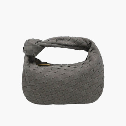 Zyrae – Women's Mini Suede Shoulder Bag with Woven Knot Design
