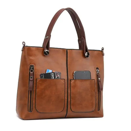Zyrae – Women's Vintage PU Leather Shoulder Bag with Adjustable Crossbody Strap